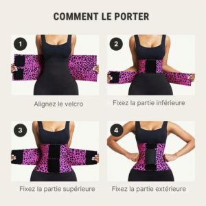 Alternative view of Ceinture gainante abdominale ajustable pour femme